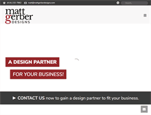 Tablet Screenshot of mattgerberdesigns.com